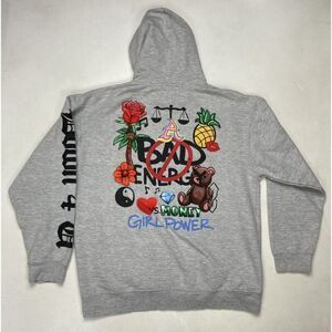 Ashanti Princess Graphic Pullover Hoodie Women Large Gray Music